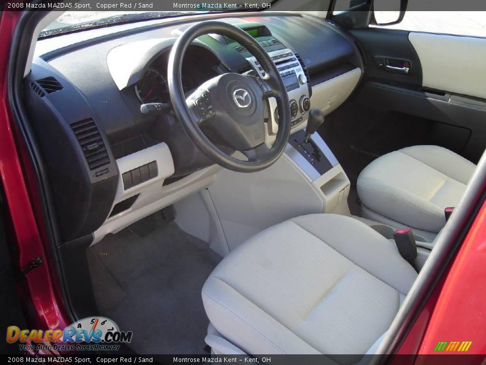 2008 Mazda MAZDA5 Sport Copper Red / Sand Photo #24