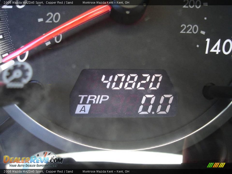2008 Mazda MAZDA5 Sport Copper Red / Sand Photo #25