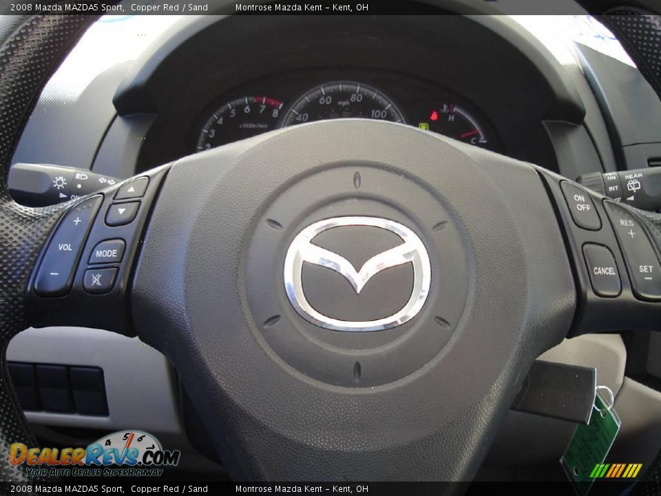2008 Mazda MAZDA5 Sport Copper Red / Sand Photo #27