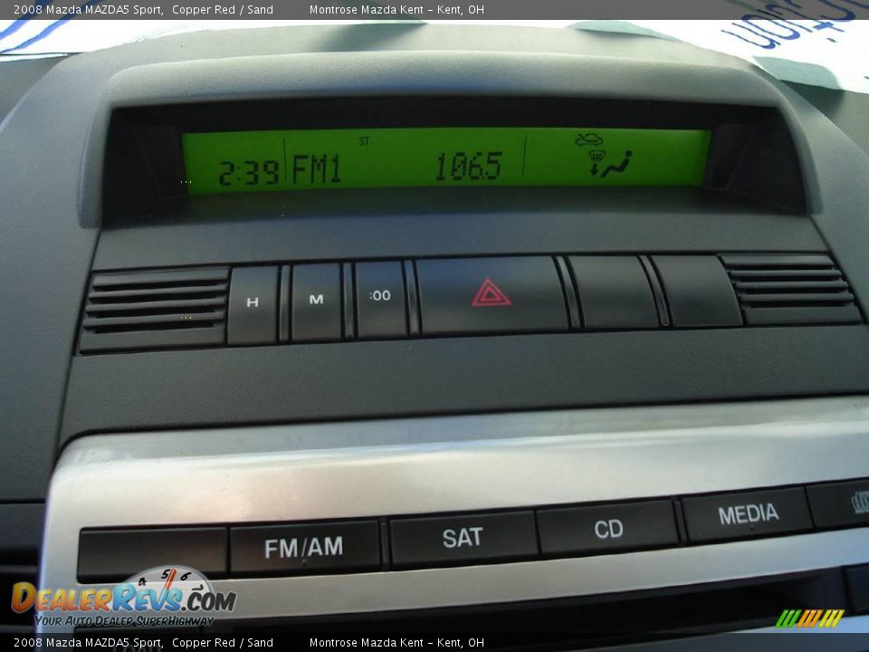 2008 Mazda MAZDA5 Sport Copper Red / Sand Photo #28