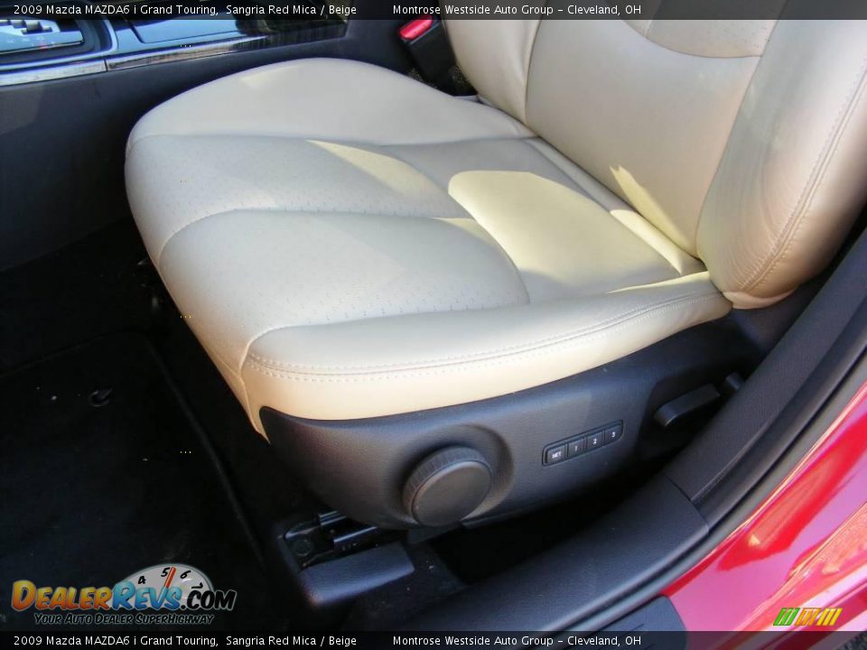 2009 Mazda MAZDA6 i Grand Touring Sangria Red Mica / Beige Photo #10