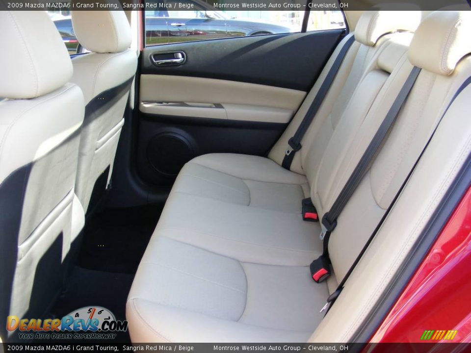 2009 Mazda MAZDA6 i Grand Touring Sangria Red Mica / Beige Photo #11