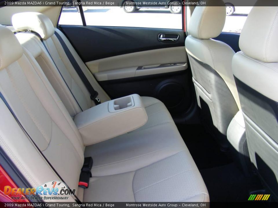 2009 Mazda MAZDA6 i Grand Touring Sangria Red Mica / Beige Photo #12