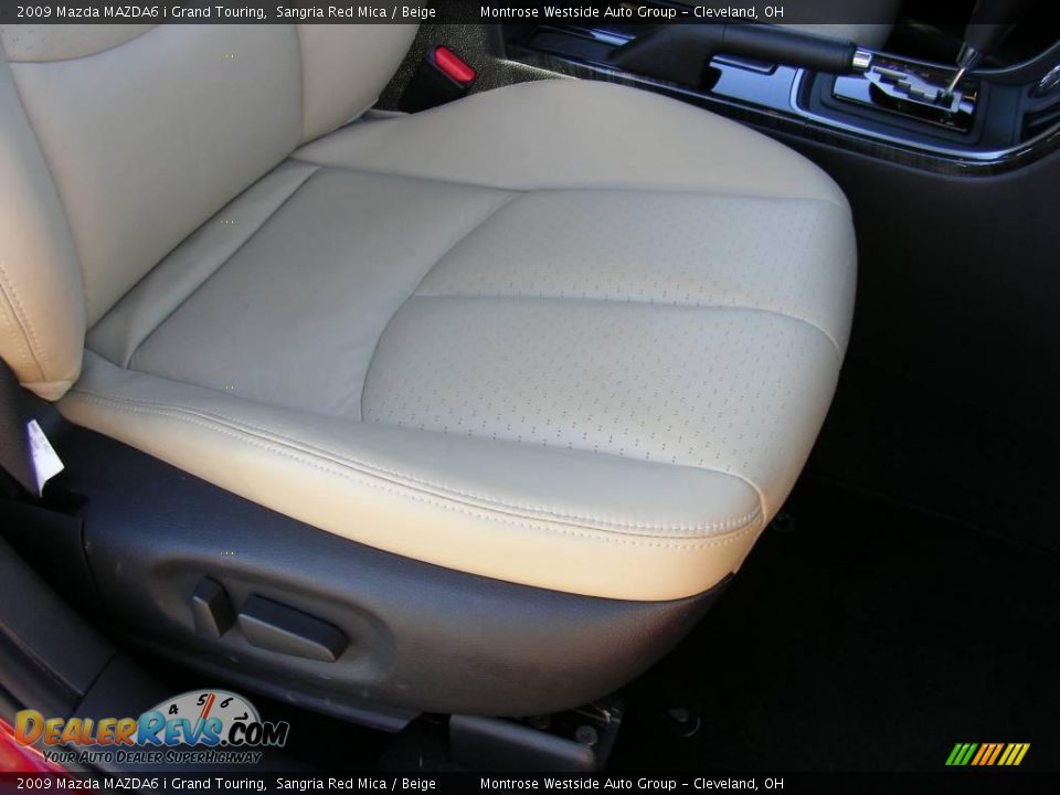 2009 Mazda MAZDA6 i Grand Touring Sangria Red Mica / Beige Photo #14