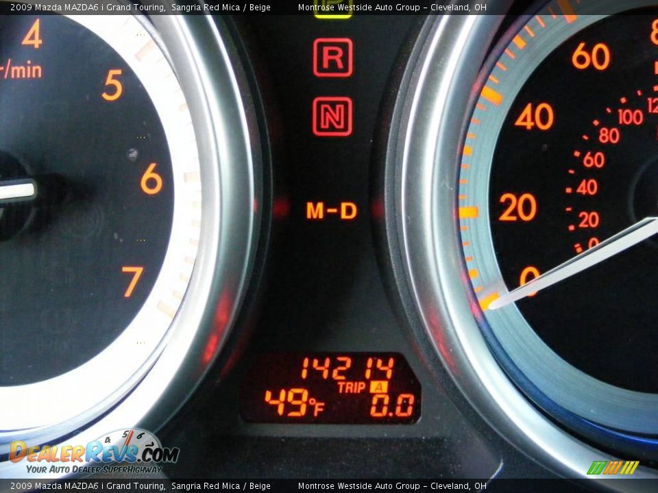2009 Mazda MAZDA6 i Grand Touring Sangria Red Mica / Beige Photo #18