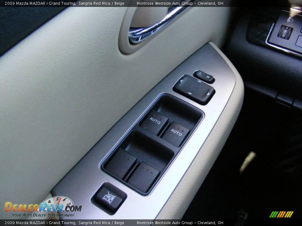 2009 Mazda MAZDA6 i Grand Touring Sangria Red Mica / Beige Photo #24