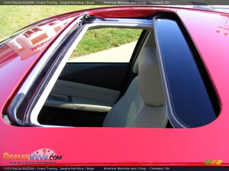 2009 Mazda MAZDA6 i Grand Touring Sangria Red Mica / Beige Photo #26