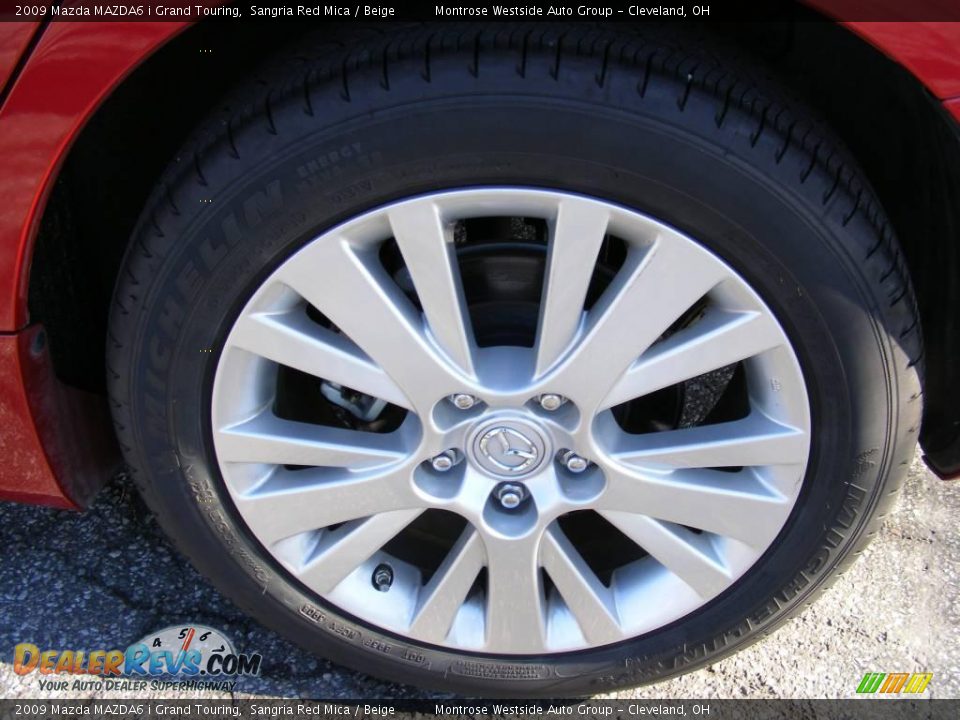 2009 Mazda MAZDA6 i Grand Touring Sangria Red Mica / Beige Photo #28
