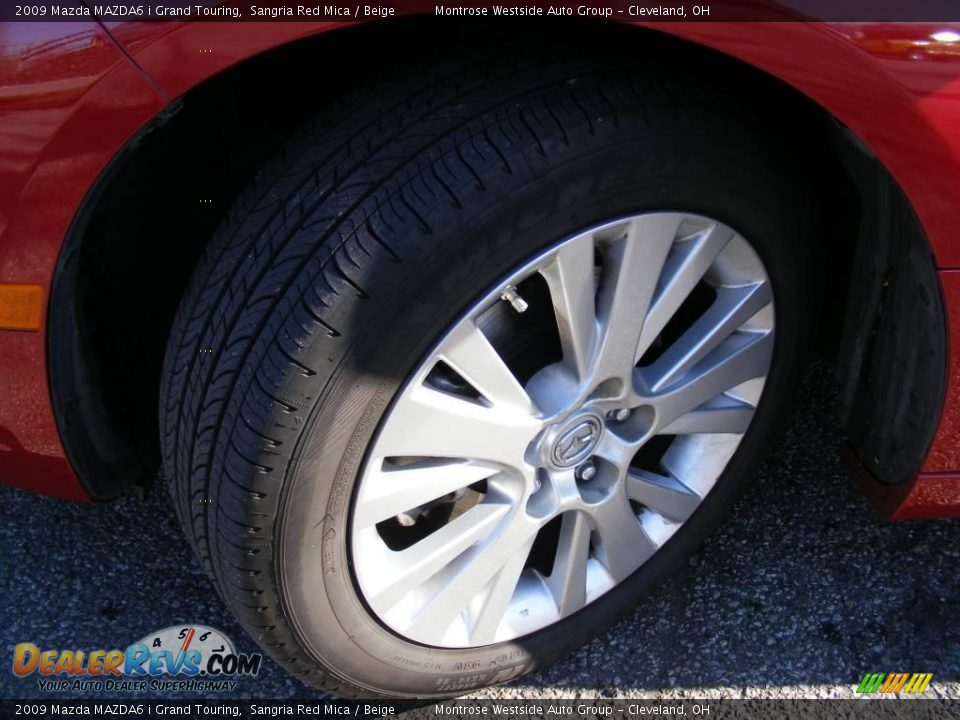 2009 Mazda MAZDA6 i Grand Touring Sangria Red Mica / Beige Photo #29