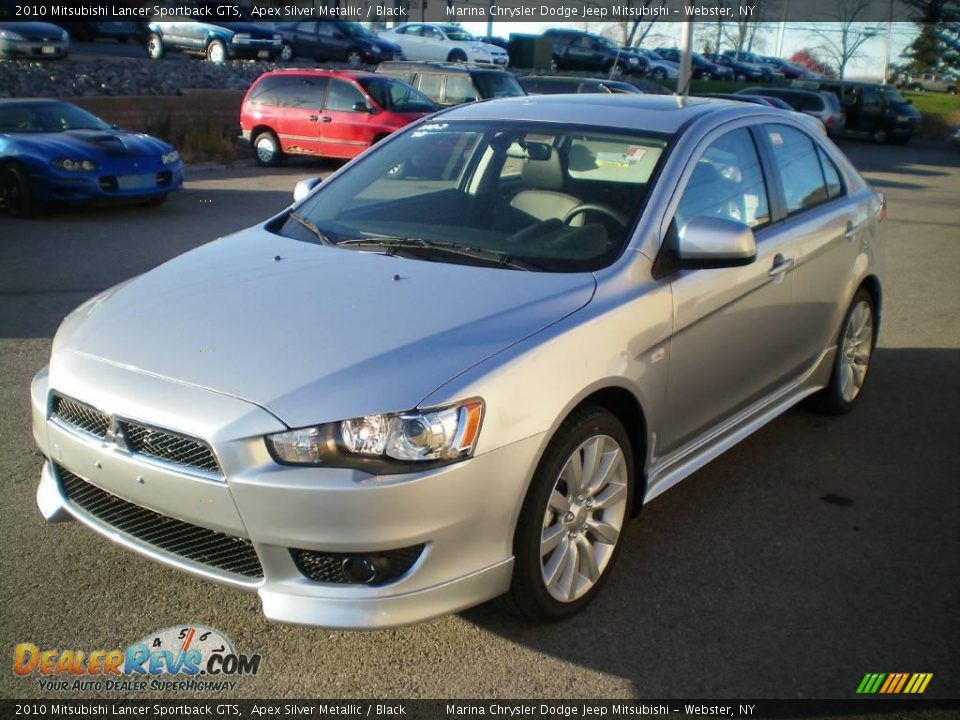 2010 Mitsubishi Lancer Sportback GTS Apex Silver Metallic / Black Photo #1