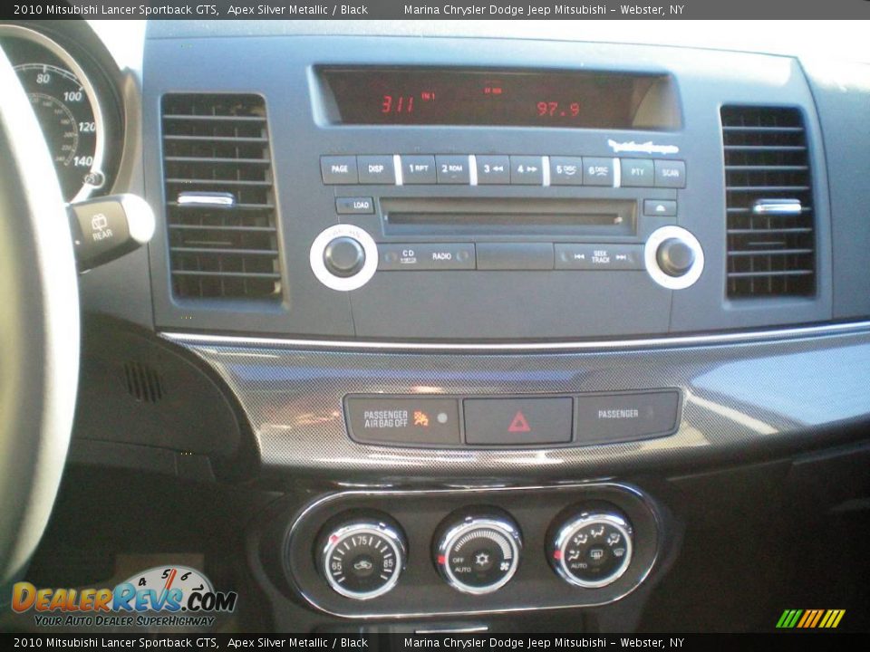 2010 Mitsubishi Lancer Sportback GTS Apex Silver Metallic / Black Photo #6