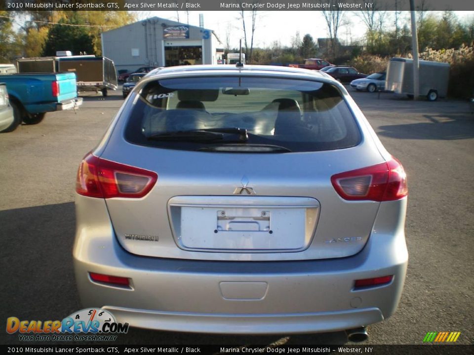 2010 Mitsubishi Lancer Sportback GTS Apex Silver Metallic / Black Photo #9