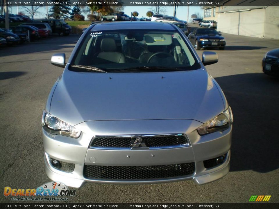 2010 Mitsubishi Lancer Sportback GTS Apex Silver Metallic / Black Photo #13