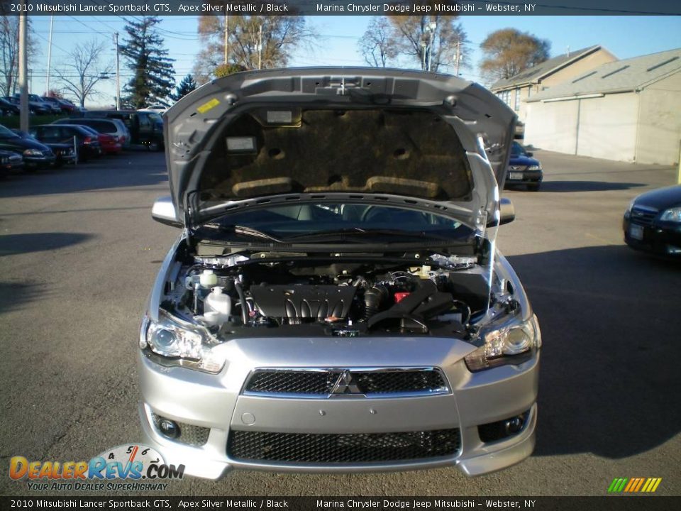 2010 Mitsubishi Lancer Sportback GTS Apex Silver Metallic / Black Photo #14