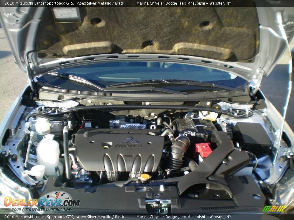 2010 Mitsubishi Lancer Sportback GTS Apex Silver Metallic / Black Photo #15