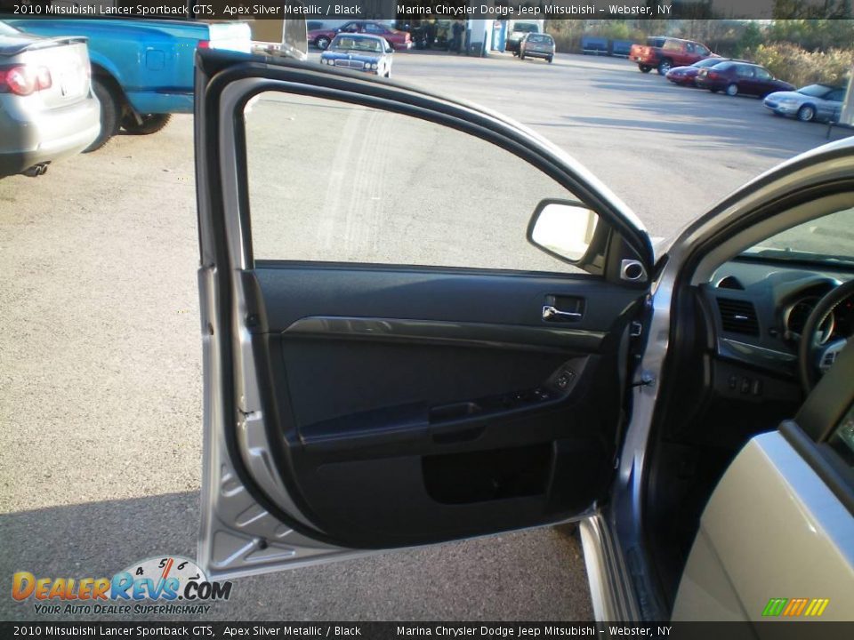2010 Mitsubishi Lancer Sportback GTS Apex Silver Metallic / Black Photo #16