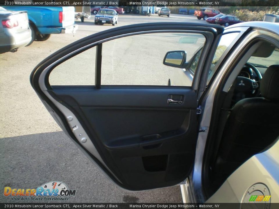 2010 Mitsubishi Lancer Sportback GTS Apex Silver Metallic / Black Photo #17