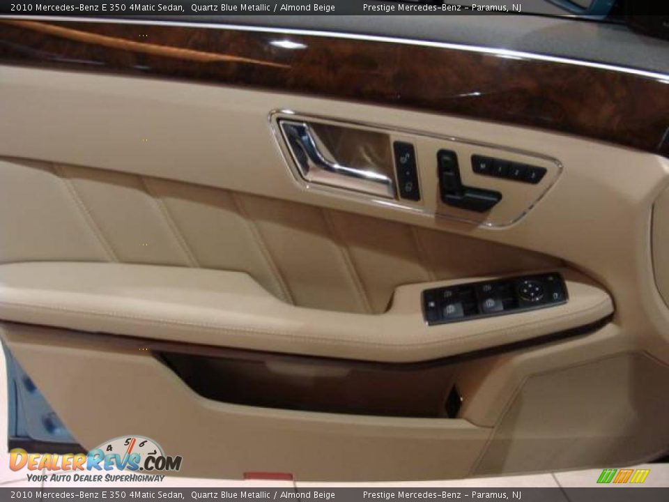 2010 Mercedes-Benz E 350 4Matic Sedan Quartz Blue Metallic / Almond Beige Photo #7