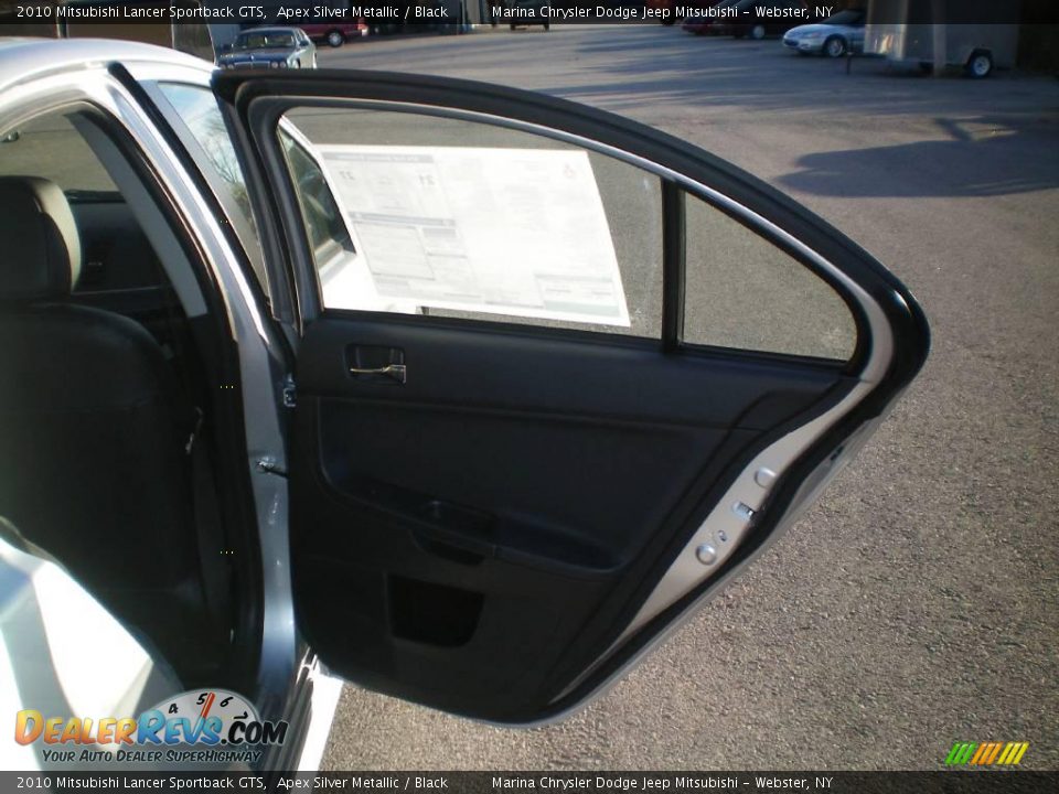 2010 Mitsubishi Lancer Sportback GTS Apex Silver Metallic / Black Photo #22