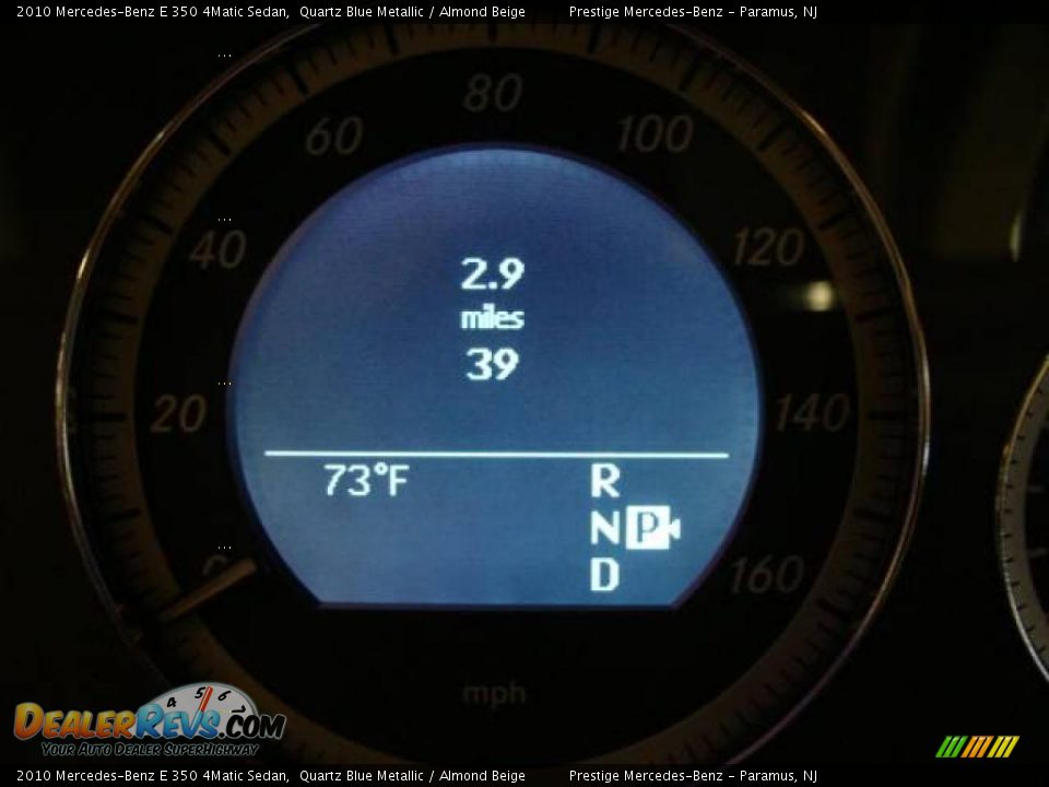 2010 Mercedes-Benz E 350 4Matic Sedan Quartz Blue Metallic / Almond Beige Photo #11
