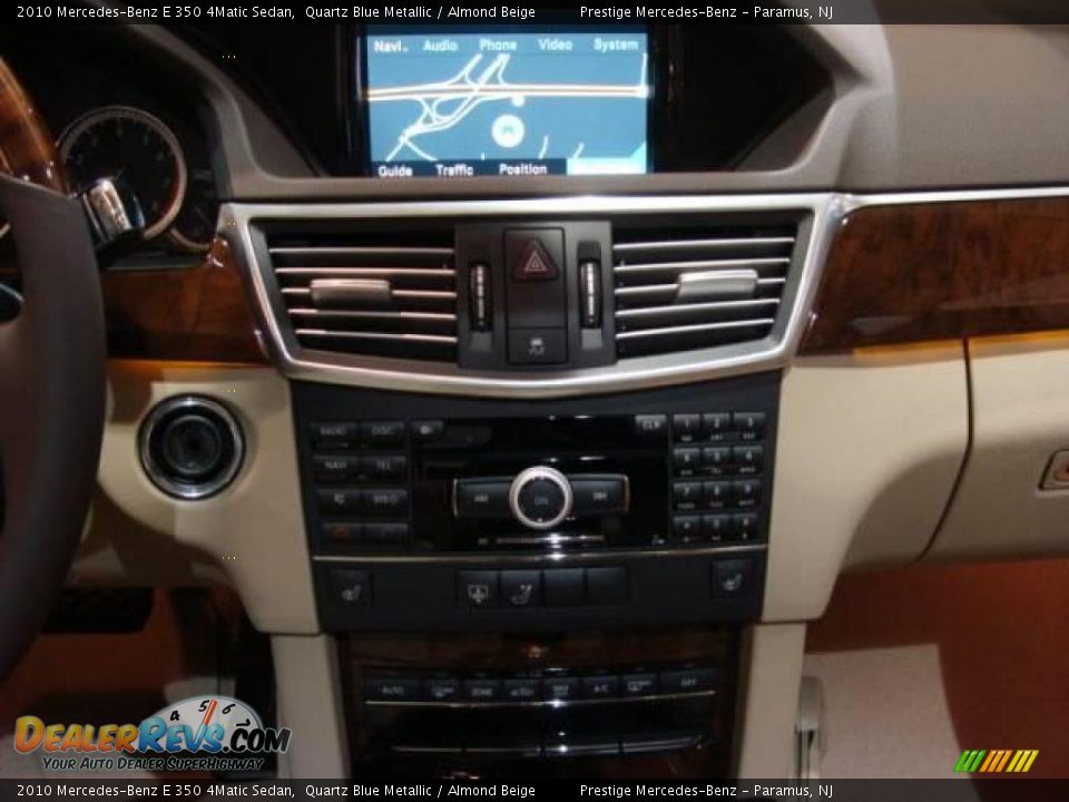 2010 Mercedes-Benz E 350 4Matic Sedan Quartz Blue Metallic / Almond Beige Photo #12