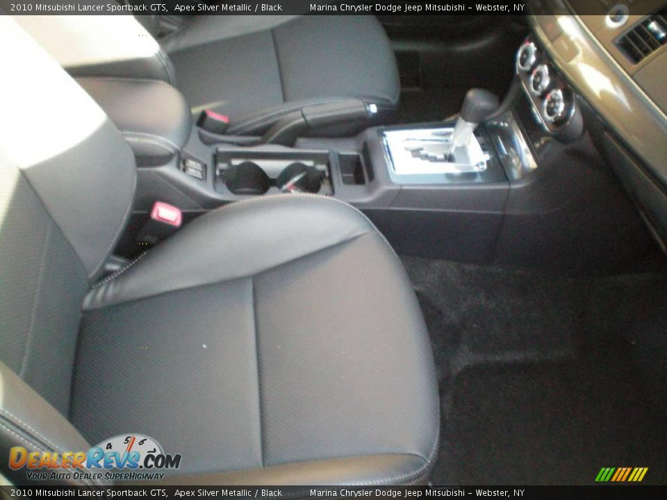 2010 Mitsubishi Lancer Sportback GTS Apex Silver Metallic / Black Photo #25
