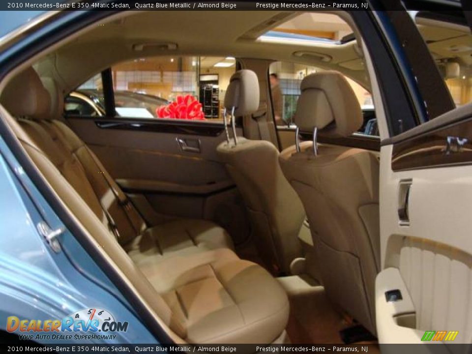 2010 Mercedes-Benz E 350 4Matic Sedan Quartz Blue Metallic / Almond Beige Photo #13