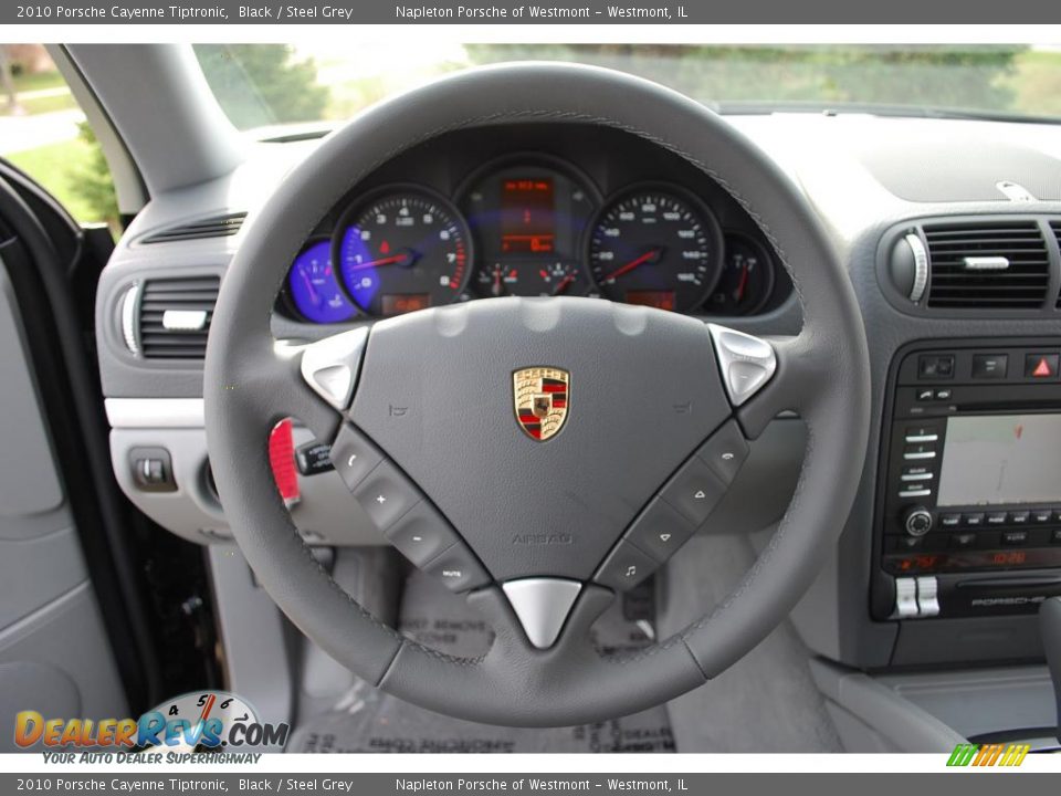 2010 Porsche Cayenne Tiptronic Black / Steel Grey Photo #9