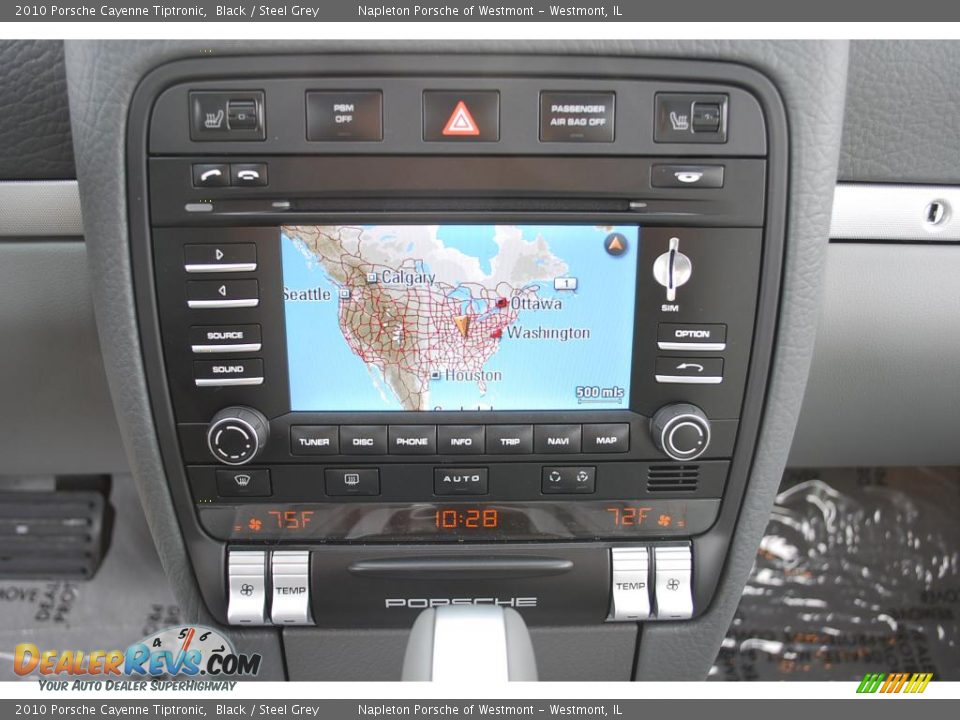 2010 Porsche Cayenne Tiptronic Black / Steel Grey Photo #11