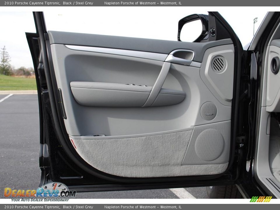2010 Porsche Cayenne Tiptronic Black / Steel Grey Photo #13