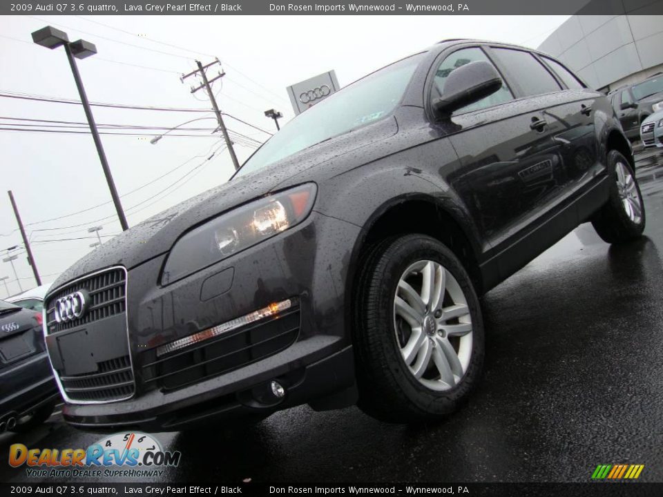 2009 Audi Q7 3.6 quattro Lava Grey Pearl Effect / Black Photo #2