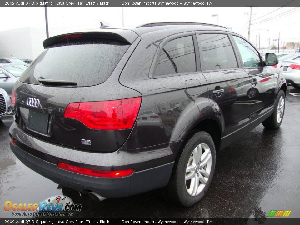 2009 Audi Q7 3.6 quattro Lava Grey Pearl Effect / Black Photo #7