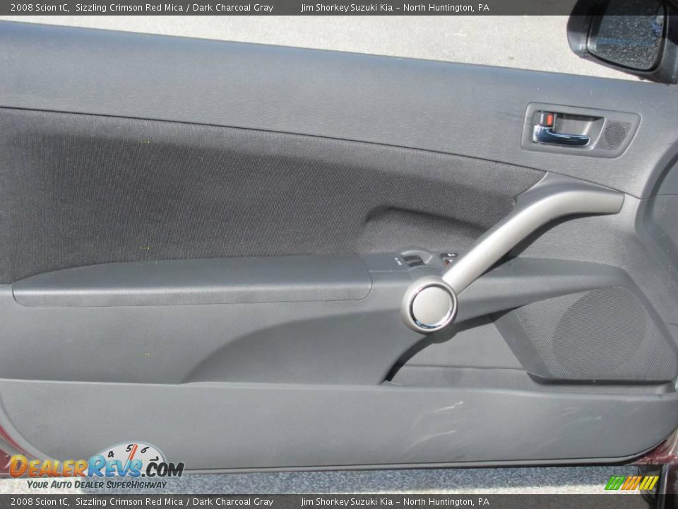 2008 Scion tC Sizzling Crimson Red Mica / Dark Charcoal Gray Photo #8