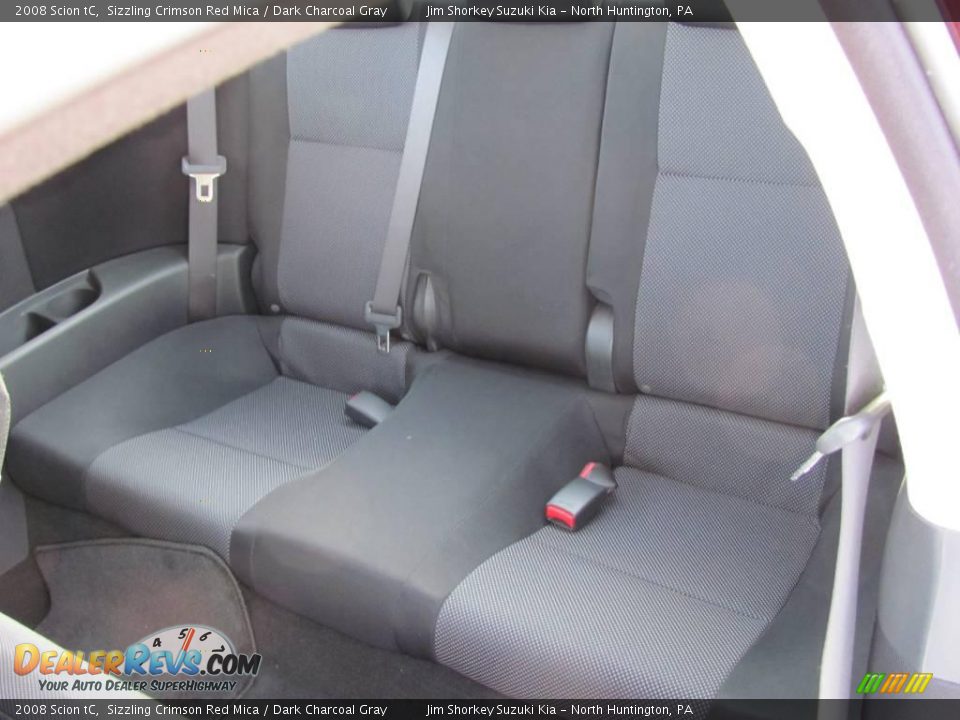 2008 Scion tC Sizzling Crimson Red Mica / Dark Charcoal Gray Photo #9