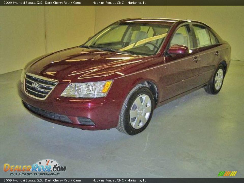 2009 Hyundai Sonata GLS Dark Cherry Red / Camel Photo #1