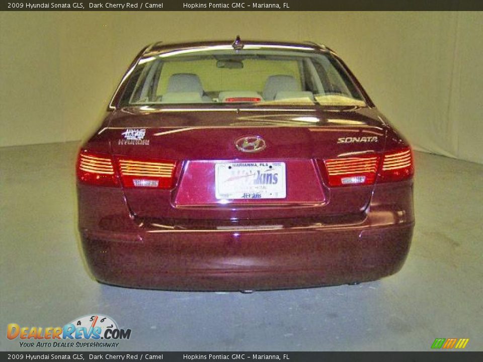 2009 Hyundai Sonata GLS Dark Cherry Red / Camel Photo #7
