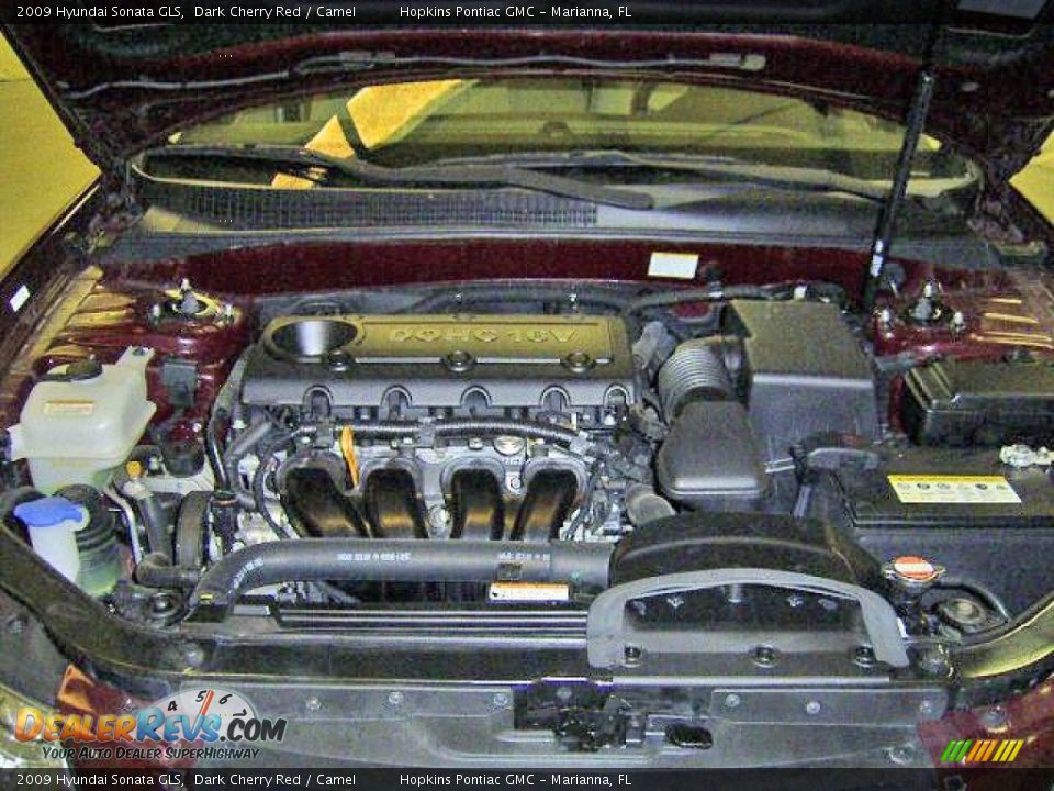2009 Hyundai Sonata GLS Dark Cherry Red / Camel Photo #9