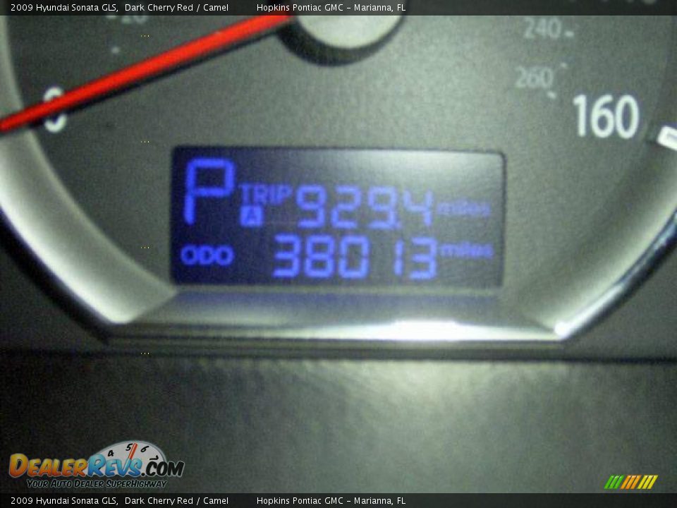 2009 Hyundai Sonata GLS Dark Cherry Red / Camel Photo #13
