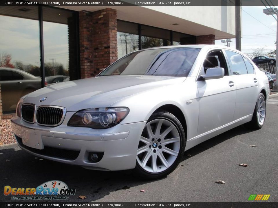 2006 BMW 7 Series 750Li Sedan Titanium Silver Metallic / Black/Black Photo #1