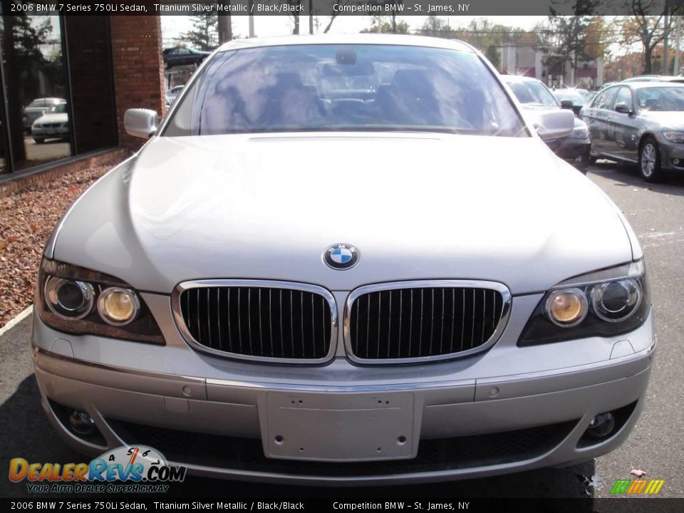 2006 BMW 7 Series 750Li Sedan Titanium Silver Metallic / Black/Black Photo #2