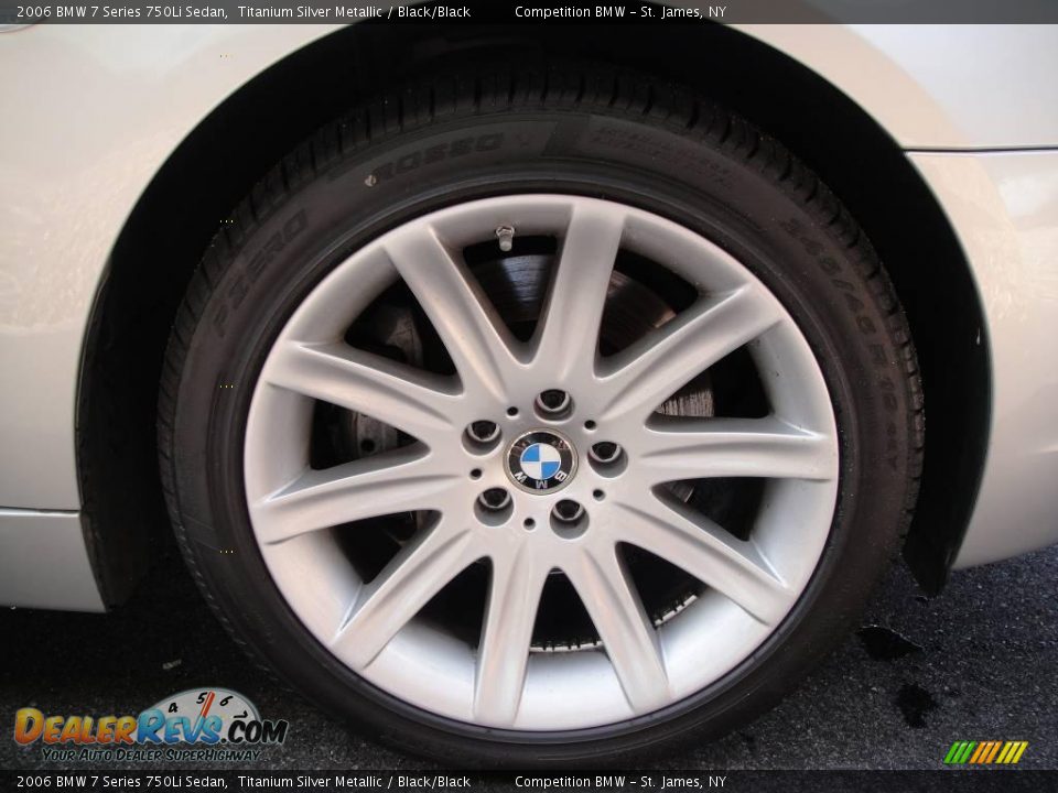 2006 BMW 7 Series 750Li Sedan Titanium Silver Metallic / Black/Black Photo #7