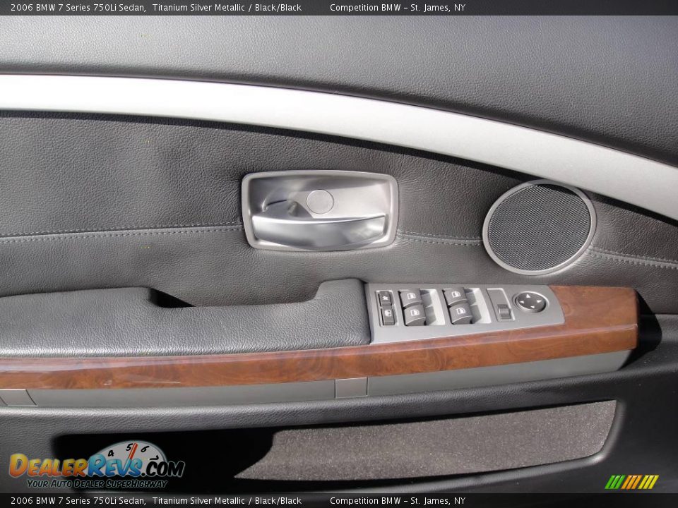 2006 BMW 7 Series 750Li Sedan Titanium Silver Metallic / Black/Black Photo #8
