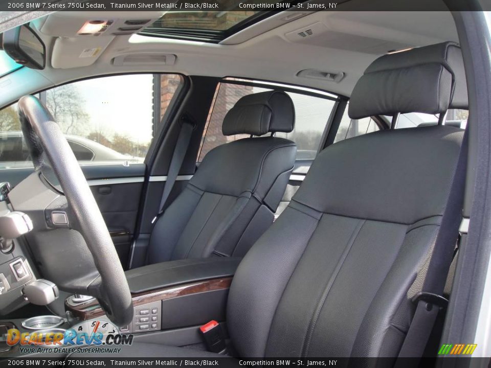 2006 BMW 7 Series 750Li Sedan Titanium Silver Metallic / Black/Black Photo #9