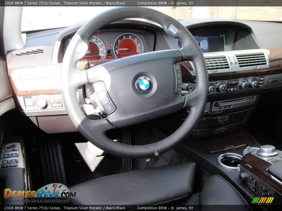 2006 BMW 7 Series 750Li Sedan Titanium Silver Metallic / Black/Black Photo #11