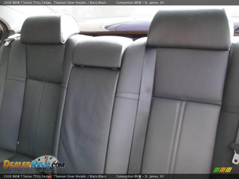 2006 BMW 7 Series 750Li Sedan Titanium Silver Metallic / Black/Black Photo #12