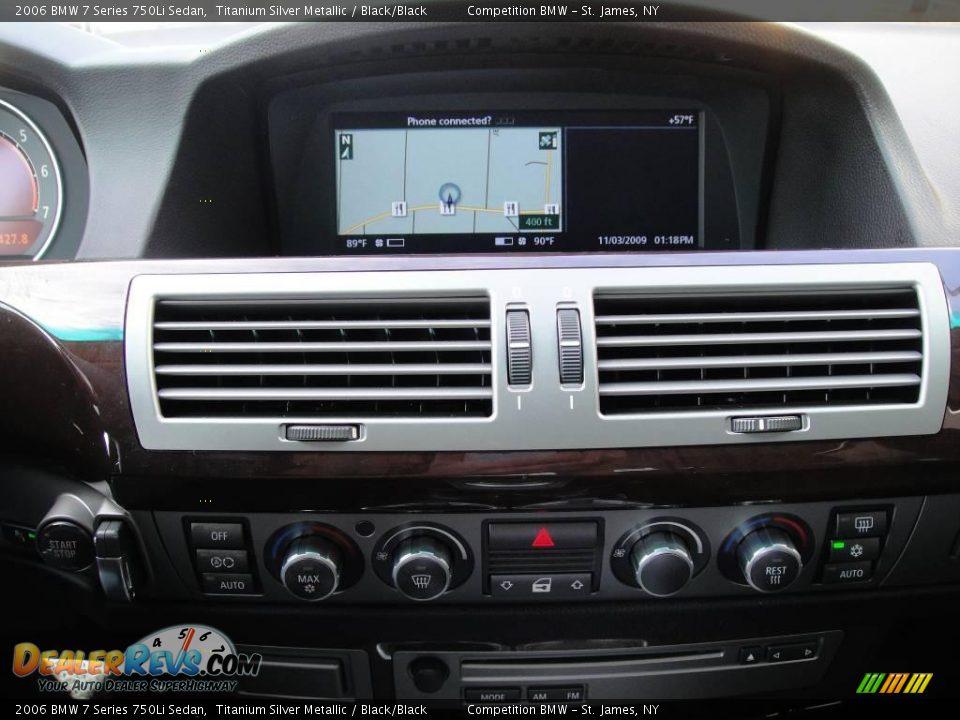 2006 BMW 7 Series 750Li Sedan Titanium Silver Metallic / Black/Black Photo #13