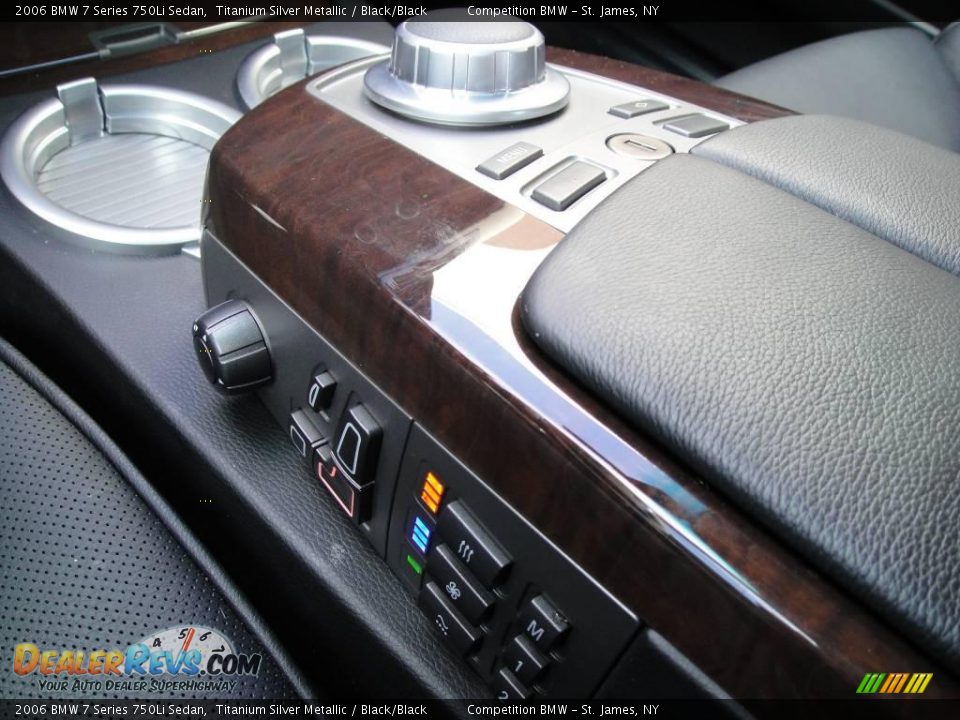 2006 BMW 7 Series 750Li Sedan Titanium Silver Metallic / Black/Black Photo #14