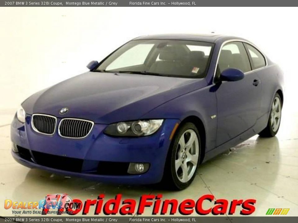 2007 BMW 3 Series 328i Coupe Montego Blue Metallic / Grey Photo #1