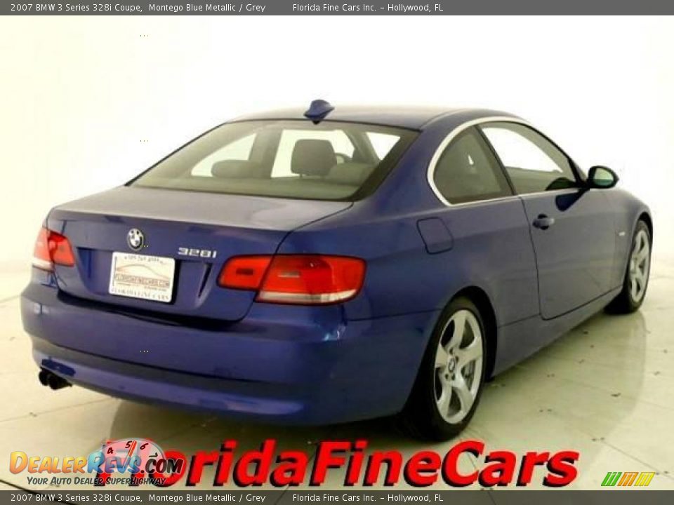 2007 BMW 3 Series 328i Coupe Montego Blue Metallic / Grey Photo #2