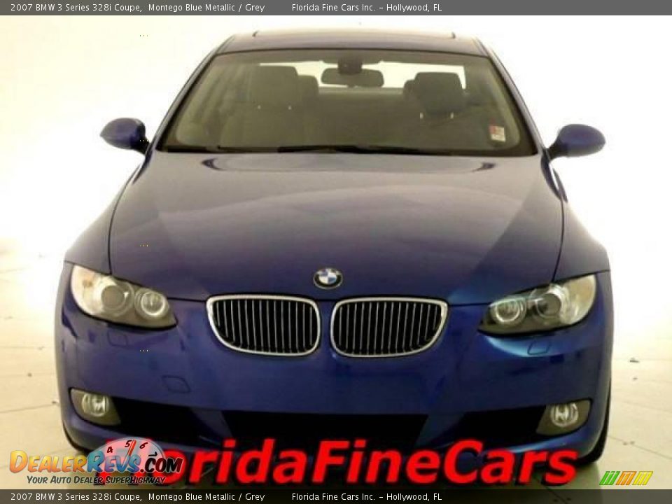 2007 BMW 3 Series 328i Coupe Montego Blue Metallic / Grey Photo #5